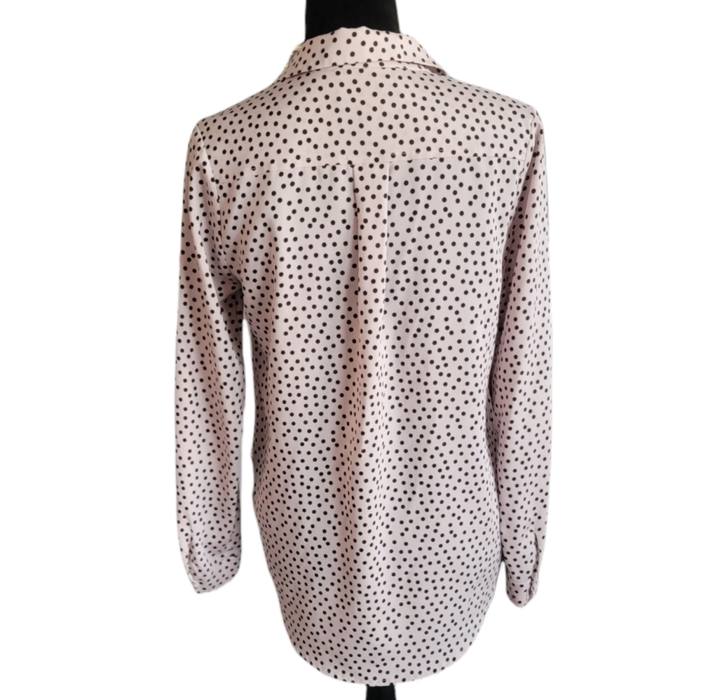 Bar Iii Front Row Tan Polka Dot Button Down Shirt… - image 5